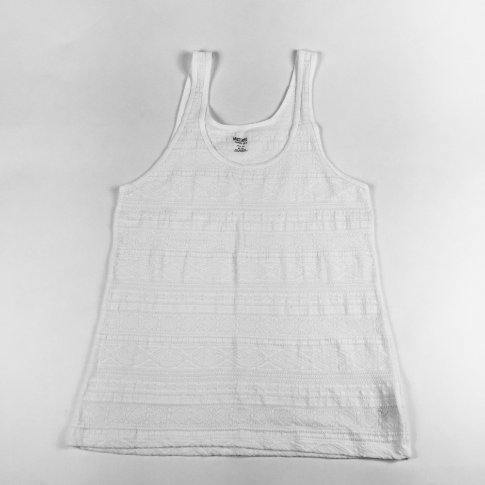 NWOT White Textured Tank Top